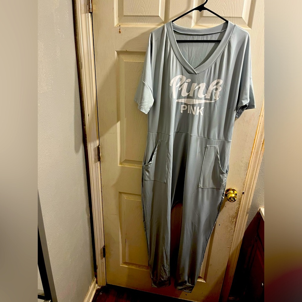 Grey jump suit